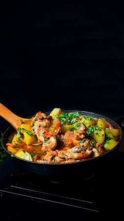Курица по-цыгански с куриными бедрами и овощами: Пошаговый рецепт с ярким вкусом